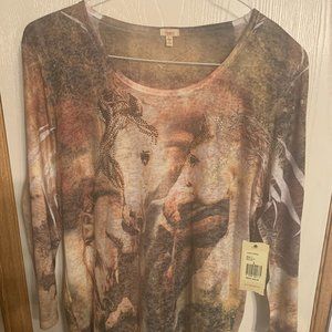 Reba Horses top Large